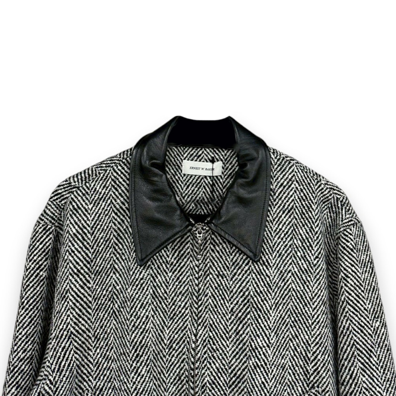 ernest w baker ブラック ハリントンジャケット S ernest w bakerWESTERN HARRINGTON JACKET