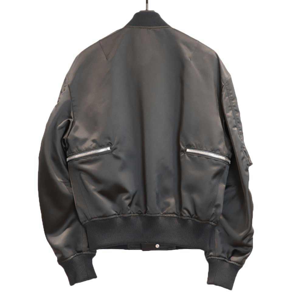 JOHN LAWRENCE SULLIVAN / JLS SATIN ZIP BOMBER JACKET | JOHN