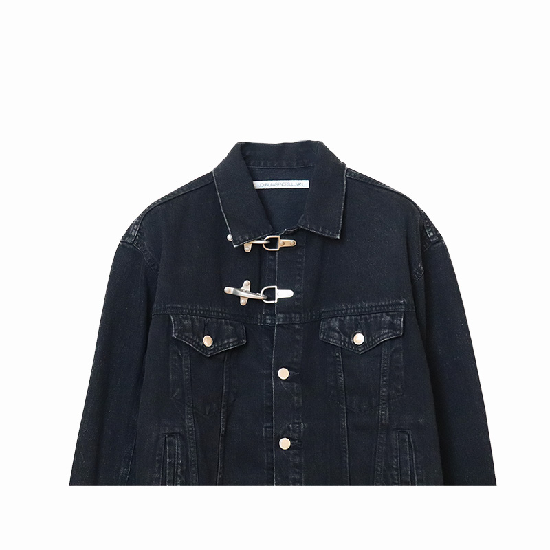 JOHN LAWRENCE SULLIVAN / JLS WASHED DENIM FIREMAN TRUCKER JACKET