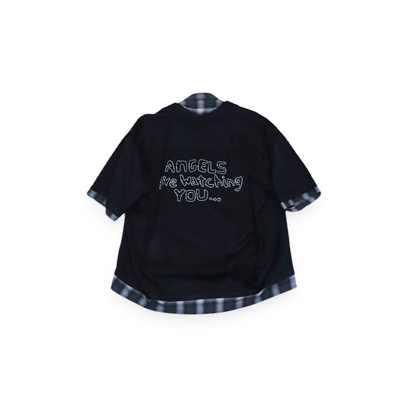 Maison MIHARA YASUHIRO / MMY DOUBLE LAYERED S/S SHIRTS | シャツ | KOH'S LICK  CURRO