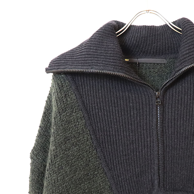 muller of yoshiokubo / moy PIMPLES HALF-ZIP KNIT | WOMENS,ニット