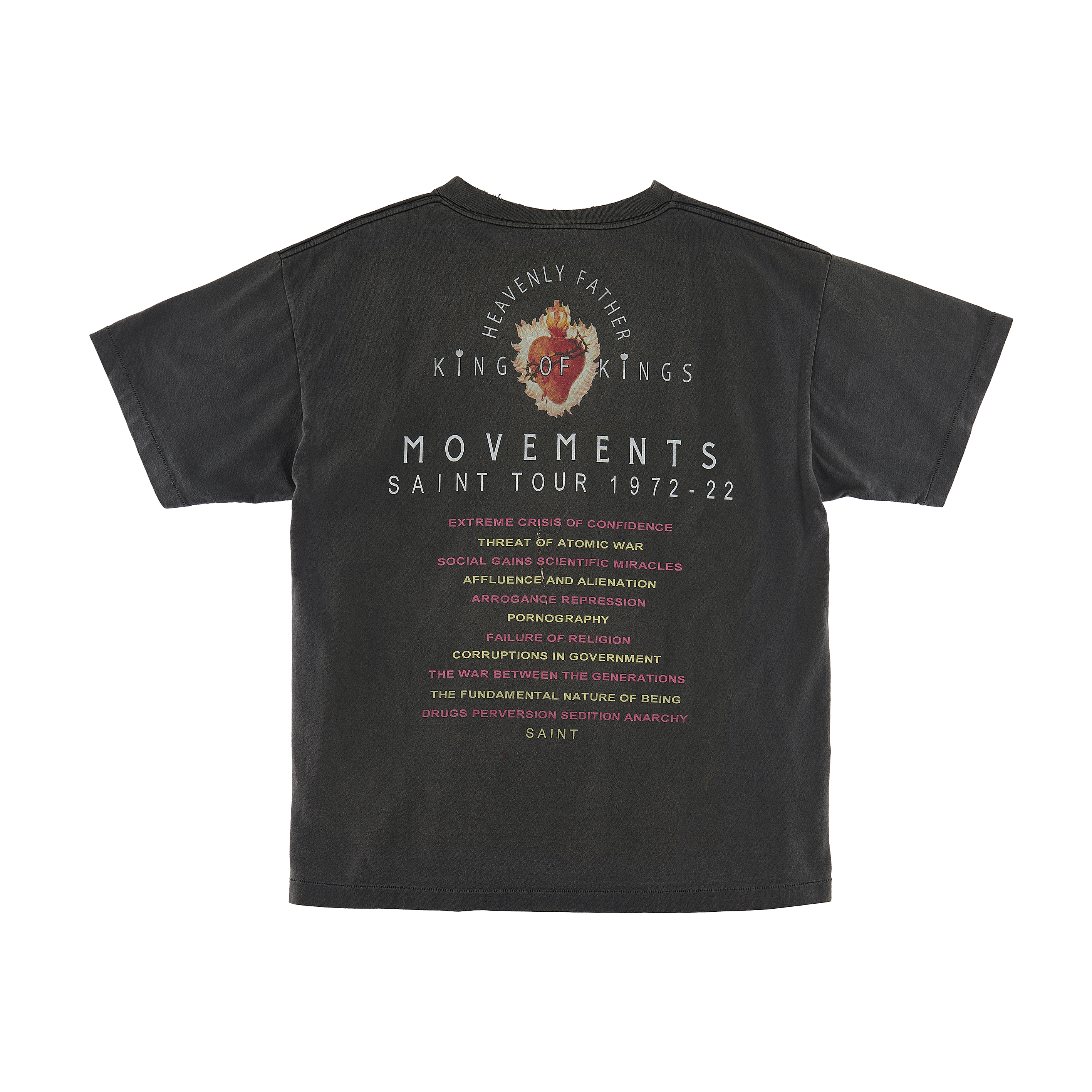 SAINT MICHAEL SS TEE EYES BLACK サイズL - Tシャツ/カットソー(半袖