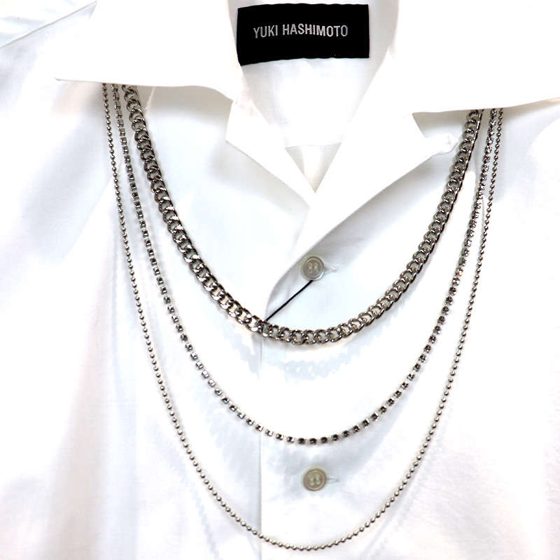 YUKI HASHIMOTO / YH NECKLESS ATTACHED OPEN COLLAR SHIRTS | すべて